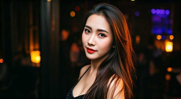 Glamorous woman at a Kuala Lumpur bar, part of a Bukit Bintang nightlife guide.